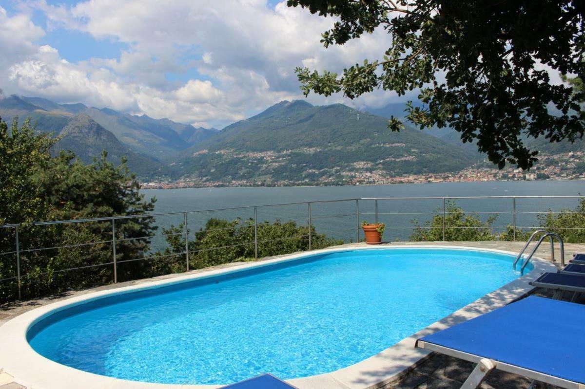 Villa Erica Con Piscina Privata Sul Lago Di Como Colico Buitenkant foto
